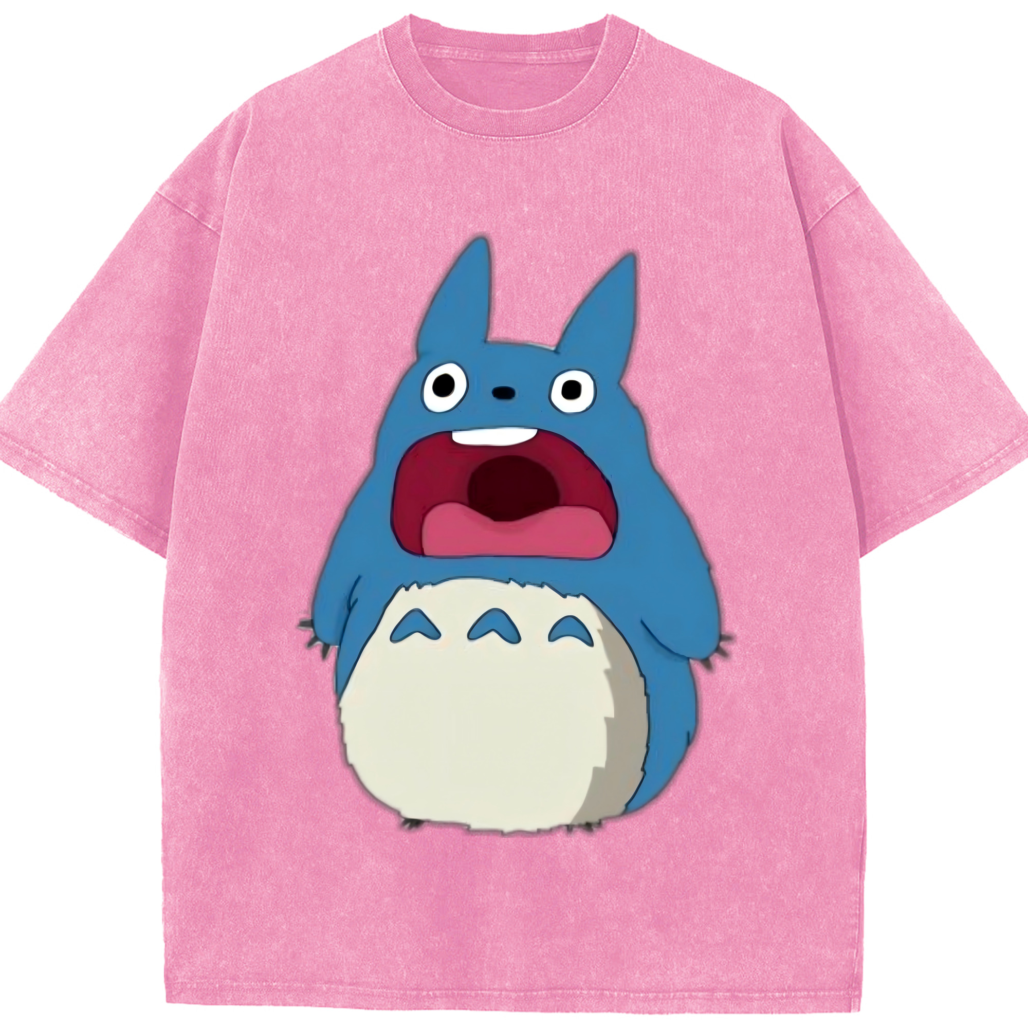 （画像用） となりのトトロ 草壁メイ 草壁サツキ My Neighbor Totoro Satsuki Kusakabe Mei Kusakabe 綿100% ヴィンテージ風 半袖Tシャツ（フロントプリント）